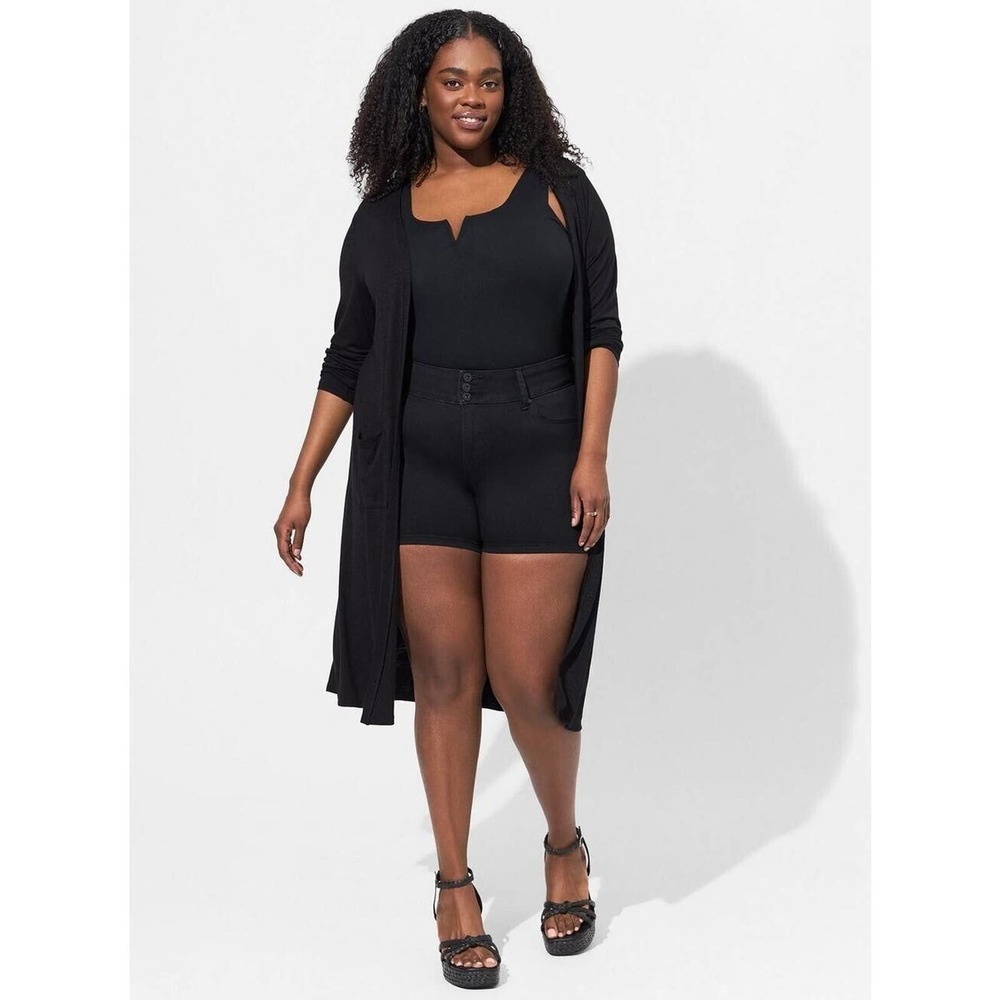 NWT Torrid Super Soft Slub Duster Open Front Long Cardigan Plus Size 4 4X H14716 - Picture 12 of 12